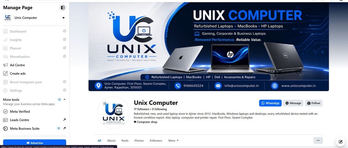 Unix Computer Facebook page