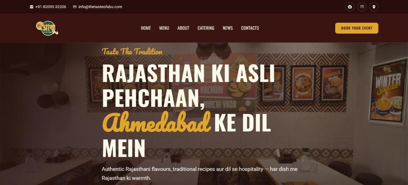 The Taste of Abu website