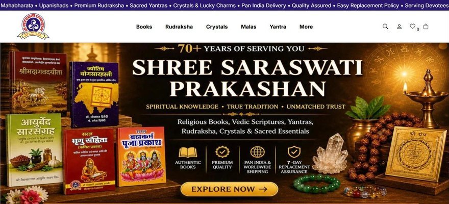 Shree Saraswati Prakashan website